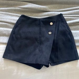 Suede Skort